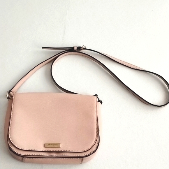 kate spade Handbags - Kate Spade Baby Pink Safiano Leather Crossbody Bag *flaw